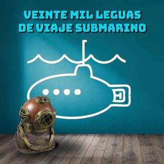 Portada del audiolibro "Veinte mil leguas de viaje submarino"